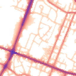 Daytime road noise heatmap for OL9 0DS