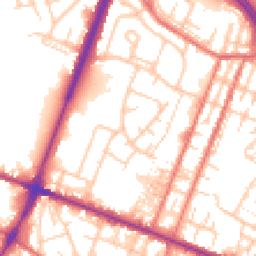 Daytime road noise heatmap for OL9 0DT