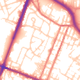 Daytime road noise heatmap for OL9 0DW