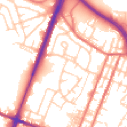 Daytime road noise heatmap for OL9 0DY