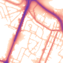Daytime road noise heatmap for OL9 0DZ