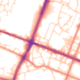 Daytime road noise heatmap for OL9 0JL