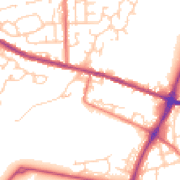 Daytime road noise heatmap for OL9 0JQ