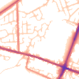 Daytime road noise heatmap for OL9 0LZ
