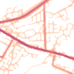 Daytime road noise heatmap for OL9 0PJ