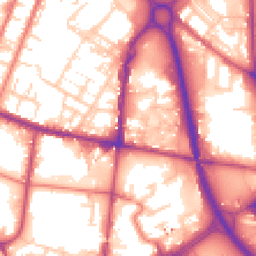 Daytime road noise heatmap for OL9 6BB