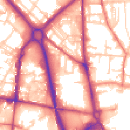 Daytime road noise heatmap for OL9 6DT