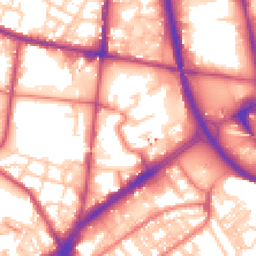 Daytime road noise heatmap for OL9 6HP