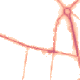 Night-time road noise heatmap for OL9 6JZ