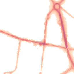 Night-time road noise heatmap for OL9 6LE