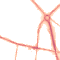 Night-time road noise heatmap for OL9 6LS