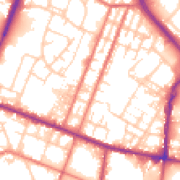 Daytime road noise heatmap for OL9 6NN
