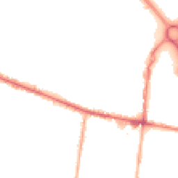 Night-time road noise heatmap for OL9 6PT