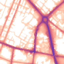 Daytime road noise heatmap for OL9 6QD