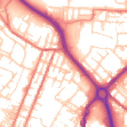 Daytime road noise heatmap for OL9 6RE