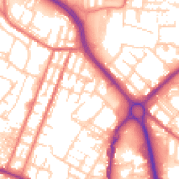 Daytime road noise heatmap for OL9 6SG