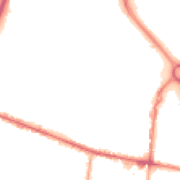 Night-time road noise heatmap for OL9 6SP