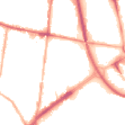 Night-time road noise heatmap for OL9 6TD