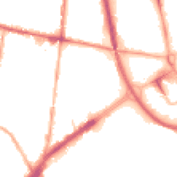 Night-time road noise heatmap for OL9 6TG