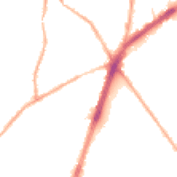 Night-time road noise heatmap for OL9 7BD