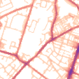 Daytime road noise heatmap for OL9 7BP