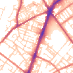 Daytime road noise heatmap for OL9 7DD