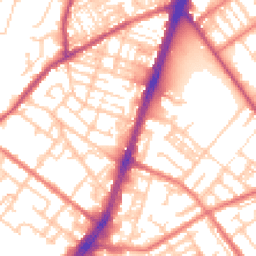 Daytime road noise heatmap for OL9 7EF