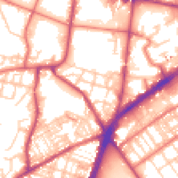 Daytime road noise heatmap for OL9 7EH