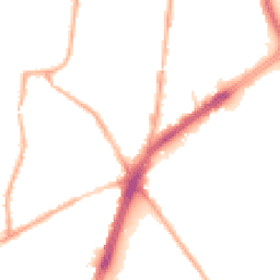 Night-time road noise heatmap for OL9 7EW