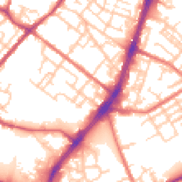 Daytime road noise heatmap for OL9 7FE