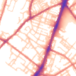Daytime road noise heatmap for OL9 7FL