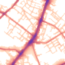 Daytime road noise heatmap for OL9 7HP