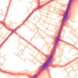 Daytime road noise heatmap for OL9 7JF