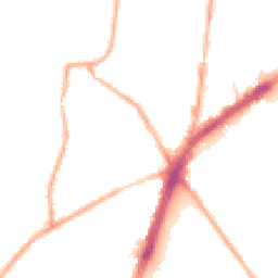 Night-time road noise heatmap for OL9 7QH