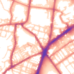 Daytime road noise heatmap for OL9 7QW