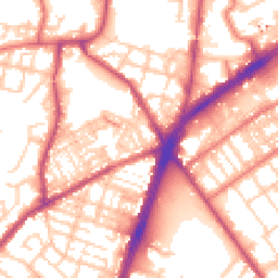 Daytime road noise heatmap for OL9 7QX