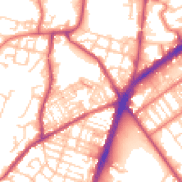 Daytime road noise heatmap for OL9 7RS