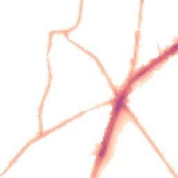 Night-time road noise heatmap for OL9 7RS