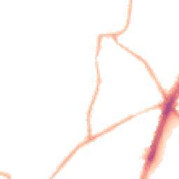 Night-time road noise heatmap for OL9 7RZ