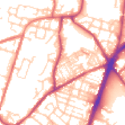 Daytime road noise heatmap for OL9 7SA