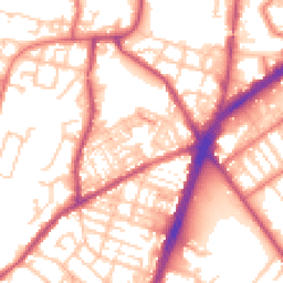 Daytime road noise heatmap for OL9 7ST