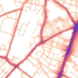 Daytime road noise heatmap for OL9 7SW