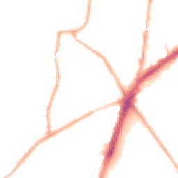 Night-time road noise heatmap for OL9 7TP
