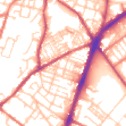 Daytime road noise heatmap for OL9 7UX