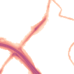 Night-time road noise heatmap for OL9 8AJ