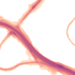 Night-time road noise heatmap for OL9 8BL