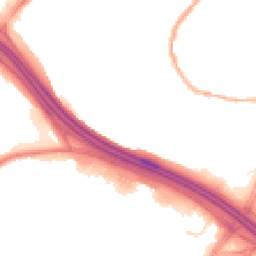 Night-time road noise heatmap for OL9 8HE