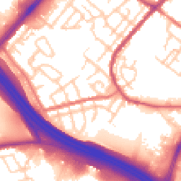 Daytime road noise heatmap for OL9 8HY