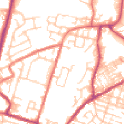 Daytime road noise heatmap for OL9 8NU