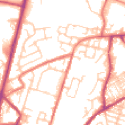 Daytime road noise heatmap for OL9 8PF